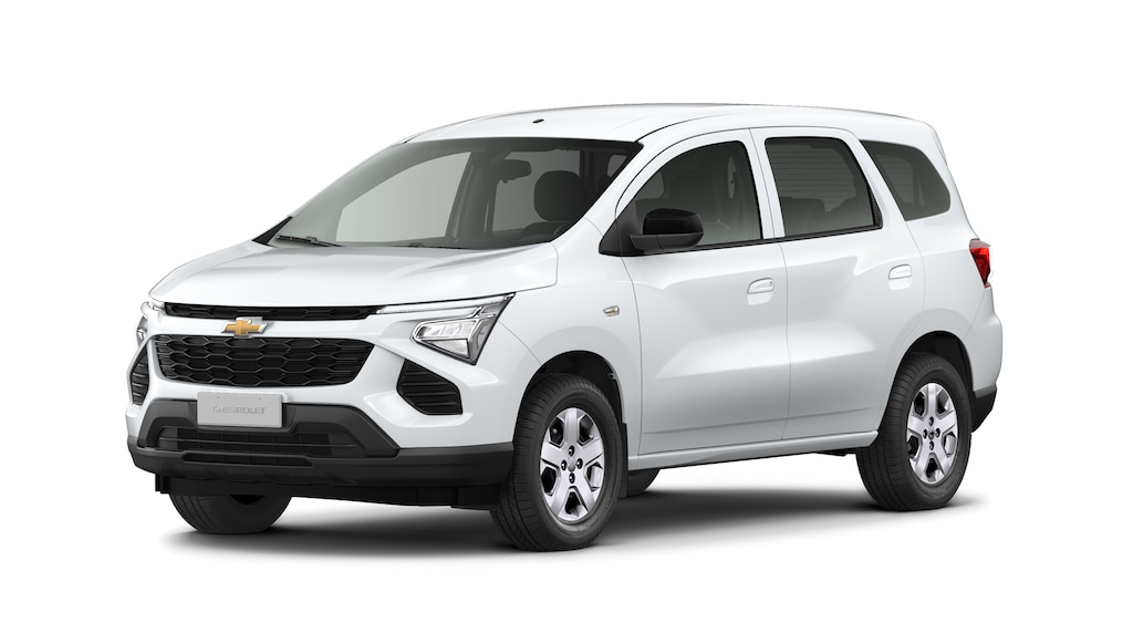 Conheça o novo Chevrolet Spin 2027 na versão 1.8 AT e na cor Branco Summit