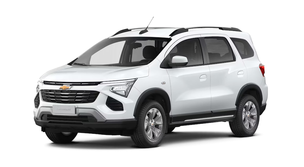 Conheça o novo Chevrolet Spin 2027 na versão LTZ, com 5 lugares e na cor Branco Summit