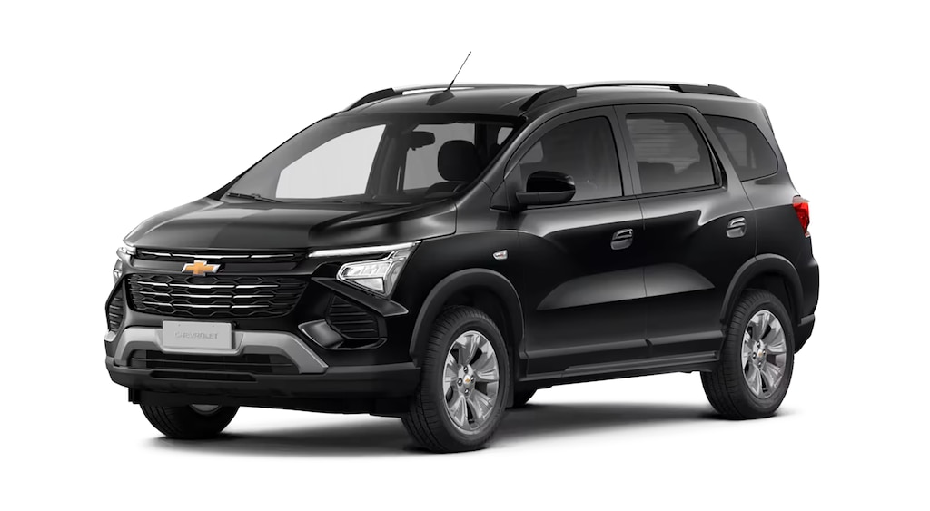 Conheça o novo Chevrolet Spin 2027 na versão LTZ, com 5 lugares e na cor Preto Ouro Negro