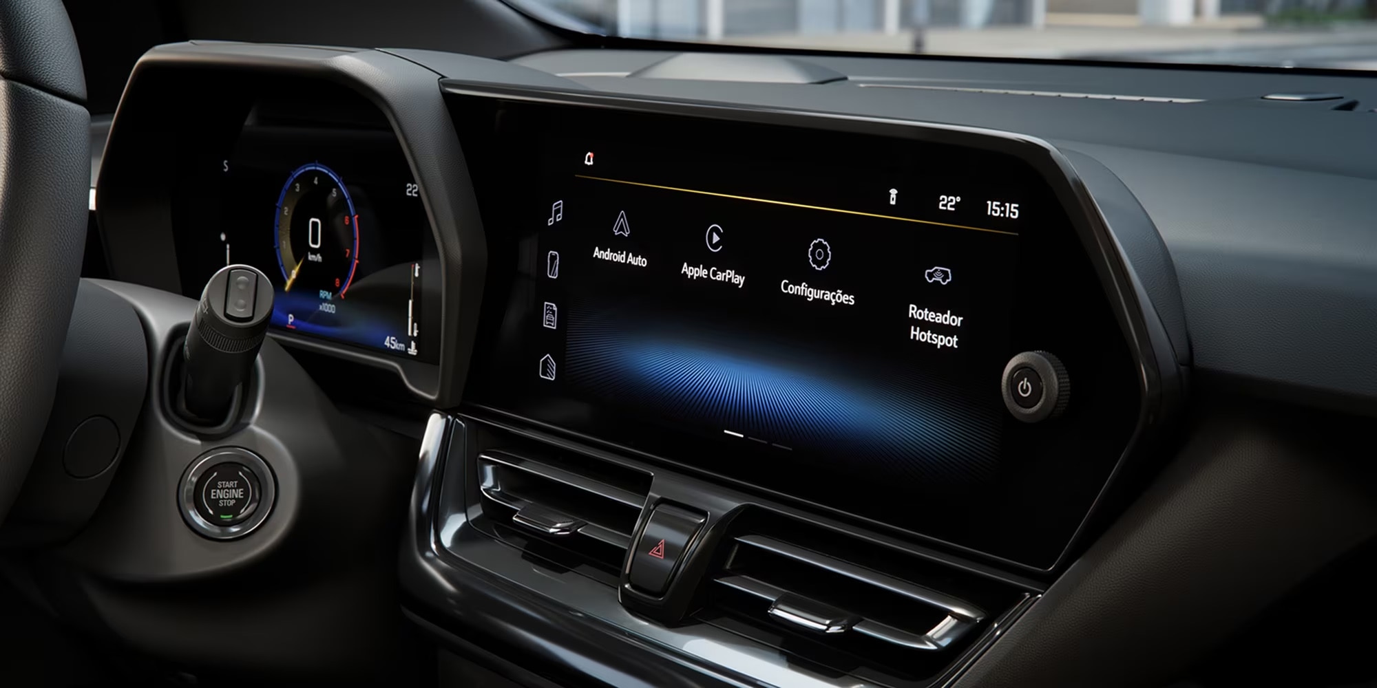 Confira o painel digital do Chevrolet Spin 2027